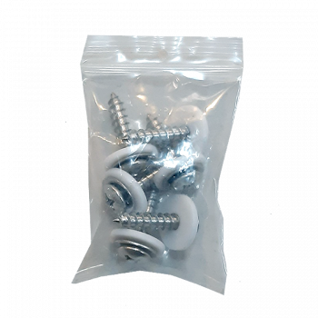 M6 Tornillos Cabeza REDONDA con punta - 15mm + ARANDELA Plástico